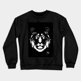 Lion Print Crewneck Sweatshirt